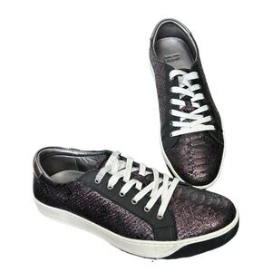 Johnston & Murphy Women's Shimmering python Leather Sneakers size 7